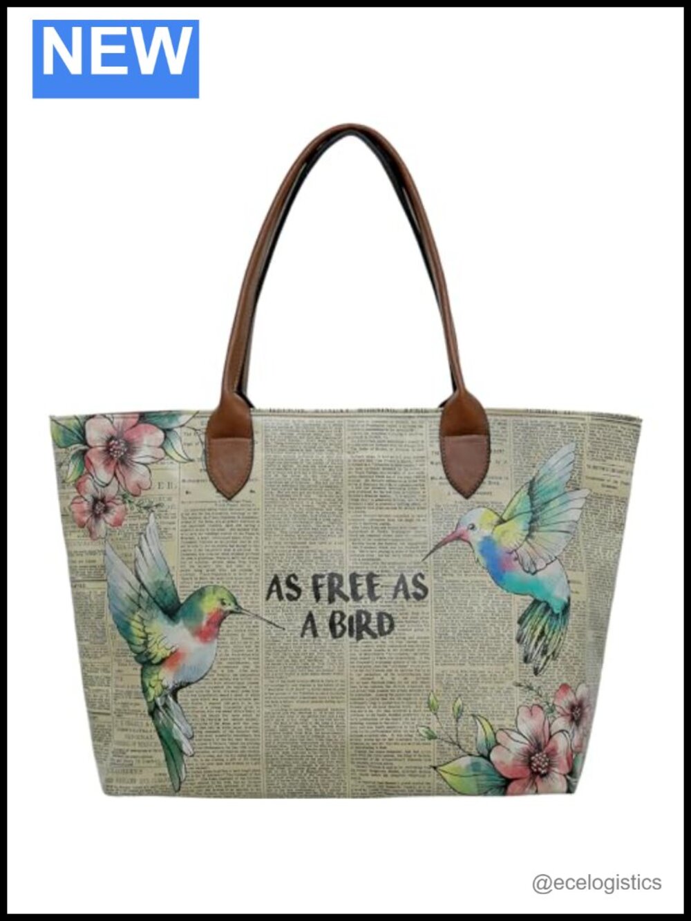 Vegan Leather Weekender Shoulder Bag Tote with Zipper